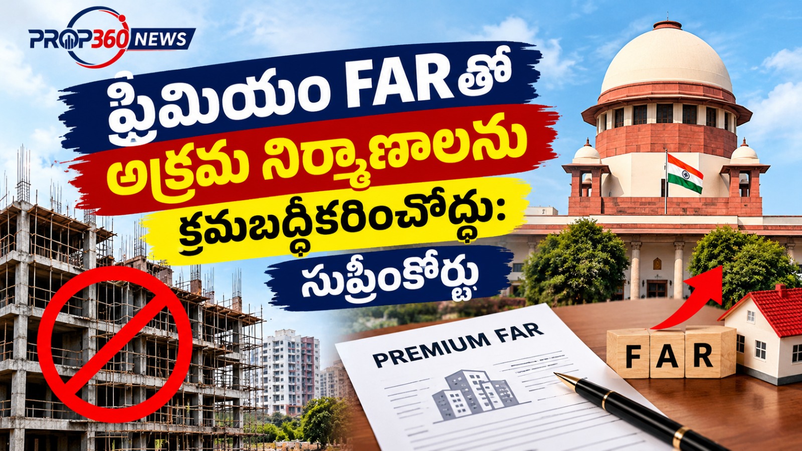 ప్రీమియం FARతో అక్రమ నిర్మాణాలను క్రమబద్ధీకరించొద్దు: సుప్రీంకోర్టు