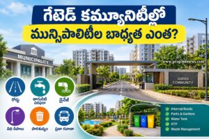 గేటెడ్ కమ్యూనిటీల్లో మున్సిపాలిటీల బాధ్యత ఎంత?