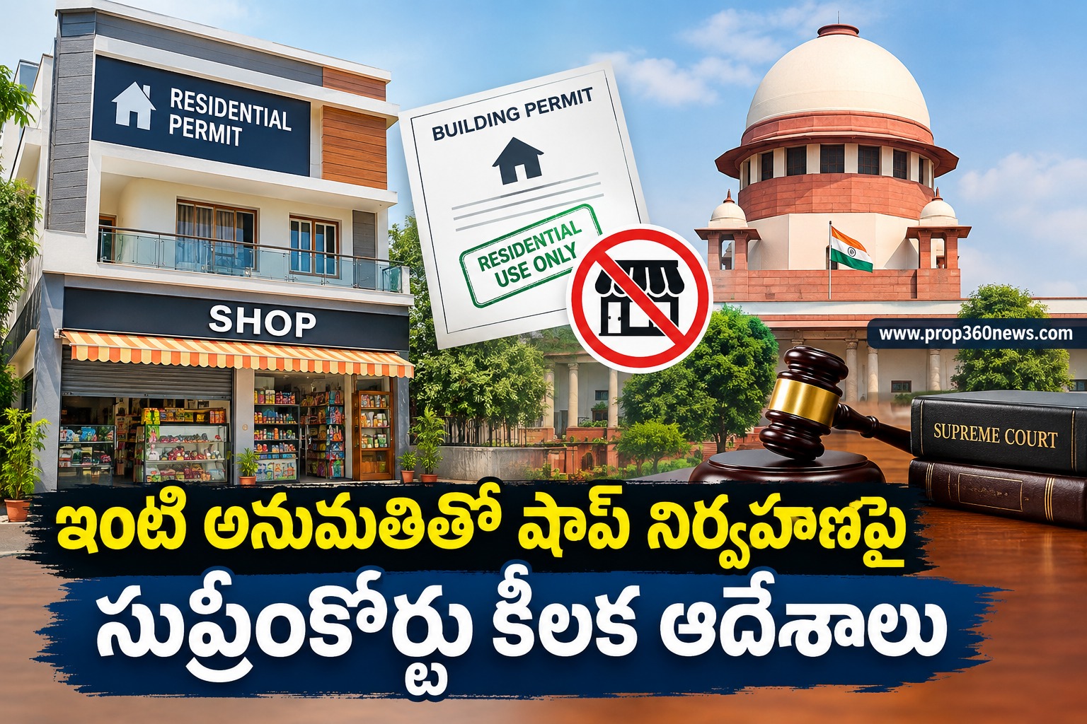 ఇంటి అనుమతితో షాప్ నిర్వహణపై సుప్రీంకోర్టు కీలక ఆదేశాలు