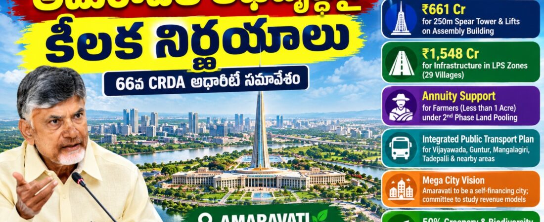 Amaravati development plans 66th CRDA