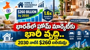 భారత్లో హోమ్ మార్కెట్కు భారీ వృద్ధి.. 2030 నాటికి $260 బిలియన్లు