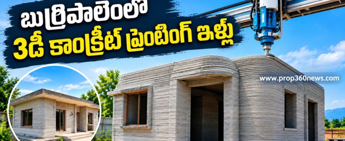 3D concrete printed houses