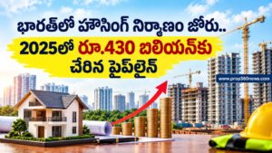 భారత్లో హౌసింగ్ నిర్మాణం జోరు.. 2025లో రూ.430 బిలియన్కు చేరిన పైప్లైన్